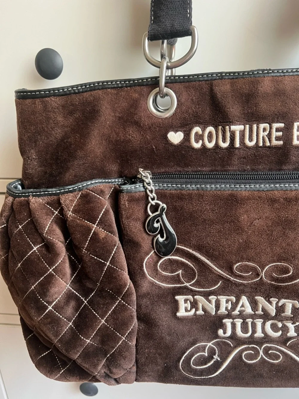 Juicy Couture Brown 'Couture Baby - Enfant de Juicy' vintage Tote